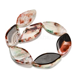 Крашеные бусины из натурального огненного агата с треском&nbsp;G-G203-07