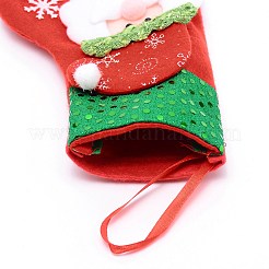 Weihnachtsmann Tuch hängenden Weihnachtsstrumpf&nbsp;HJEW-SZC0004-21