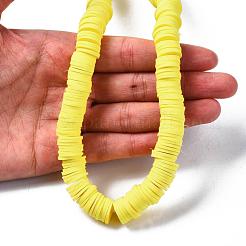 Плоские круглые бусины из глины ручной работы полимерные&nbsp;CLAY-R067-12mm-22