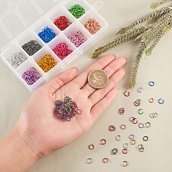 1000шт 10 цвета алюминиевые прыжковые кольца&nbsp;ALUM-CJ0001-20