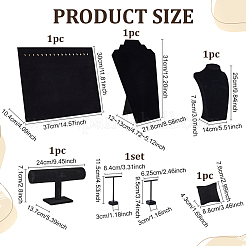 Schmuckdisplay-Sets aus Samt&nbsp;ODIS-PH0009-12