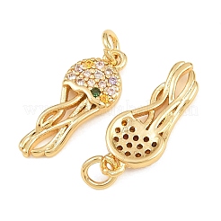 Pendentifs en laiton avec zircon cubique micro pavé&nbsp;KK-Q085-03C-G02