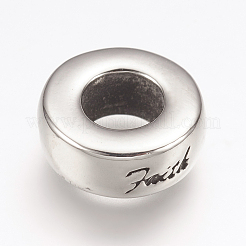 Европейские бусины из хирургической нержавеющей стали 316&nbsp;LS-STAS-G164-65AS