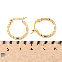 Серьги-кольца из нержавеющей стали 304 с ионным покрытием (IP)&nbsp;EJEW-N0016-11G-B