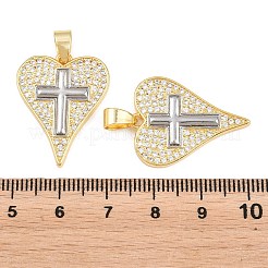 Pendentifs en laiton zircon cubique transparent&nbsp;KK-L275-71C-G