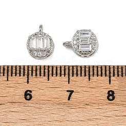 Pendentifs avec zircon cubiques à micro-pavés en laiton&nbsp;KK-A257-12B-P