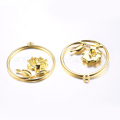 Pendenti in lega fiore&nbsp;EA13268Y-NFG