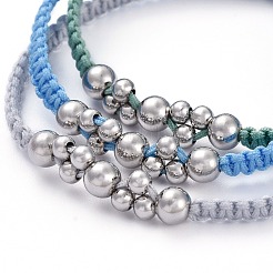 Set di braccialetti di perline intrecciati con filo di nylon regolabile&nbsp;BJEW-JB05289