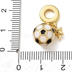 Sportliche Anhänger aus Messing mit Mikropavé-Fassung aus klaren Zirkonia und Emaille&nbsp;CU-CBA0A9C-02A-G