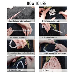 Стальные иглы для бисероплетения с крючком для вертушки для бисера&nbsp;LS-TOOL-C009-01B-07