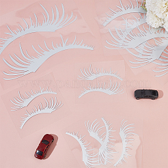 8 пара 2 стилей водонепроницаемых наклеек из ПВХ в форме ресниц&nbsp;DIY-HY0003-05B