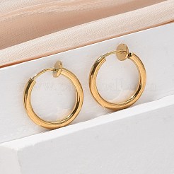 Клипсы из нержавеющей стали 304 с ионным покрытием (IP)&nbsp;X-EJEW-M218-03B-G