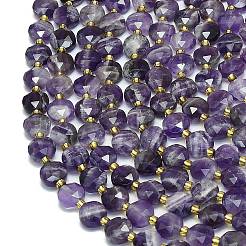 Природный аметист нитей бисера&nbsp;G-C116-A46-02B