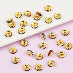 Латунные бусины разделители для поставки стразов&nbsp;RB-A014-Z6mm-37G