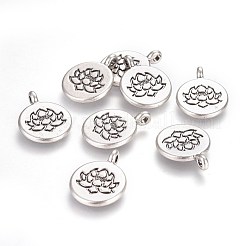 Tibetischer stil Aluminium Anhänger & Charms&nbsp;TIBE-S301-015TAS-NR