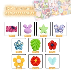 Кабошоны из непрозрачной смолы 10 стиль&nbsp;RESI-YW0001-12