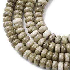 Окрашенные природные белый нефрит бисер пряди&nbsp;G-G107-A32-01