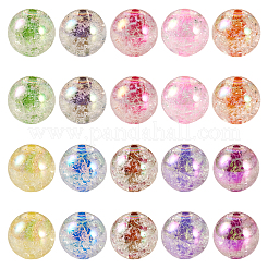 30 шт. 10 цвета прозрачные хрустящие акриловые бусины&nbsp;MACR-TA0001-37