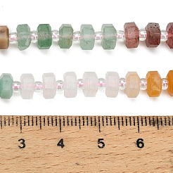 Fili di perline di rodonite naturale&nbsp;G-G317-A01-3x6mm