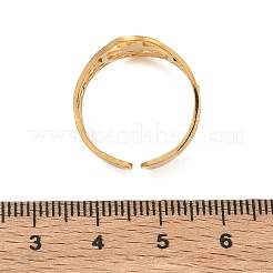 Offene Manschettenringe aus Edelstahl 304 für Damen&nbsp;RJEW-F218-01G