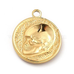 Pendentifs en acier inoxydable avec placage ionique (IP) 201&nbsp;STAS-H172-07G