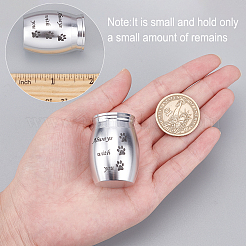 Гроб для праха домашних животных из нержавеющей стали 316&nbsp;AJEW-WH0013-41D