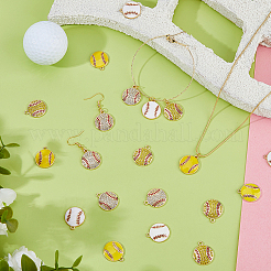 24шт 4 стиля подвески из сплава с эмалью&nbsp;ENAM-HY0001-56