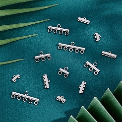 48 pièce 8 styles de maillons de composant de lustre en acier inoxydable 304&nbsp;STAS-ME0003-58