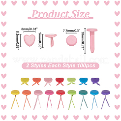 200 шт. 2 стиля железных гвоздей&nbsp;FIND-ME0003-31