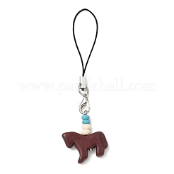 3 шт. латунные синтетические ремешки для мобильного телефона бирюзового цвета&nbsp;HJEW-JM04039