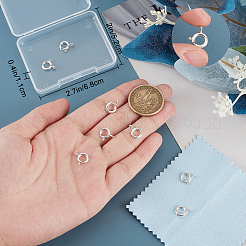 925 стерлингового серебра застежками пружинного кольца&nbsp;STER-BBC0007-81S-04