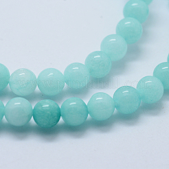 Натуральные и окрашенные бусины из белого нефрита G-P370-02-8mm