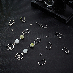 40 шт. фурнитура для сережек из нержавеющей стали 304&nbsp;STAS-UN0052-48