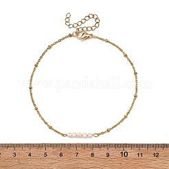 Fußkettchen mit Satellitenkette aus Edelstahl 304&nbsp;AJEW-AN00831