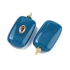 Gefärbt natürliche weiße Jade Anhänger&nbsp;KK-C251-01G-01