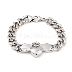 304 Edelstahl-Kettenarmbänder&nbsp;LS-BJEW-D379-18P