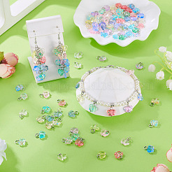 100шт 10 стиля прозрачные акриловые подвески&nbsp;PALLOY-TAC0229