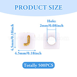 Непрозрачные акриловые бусины&nbsp;MACR-TAG0001-07J