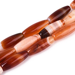 Натуральные полосатые агатовые / полосатые агатовые бусинки&nbsp;G-S280-10E