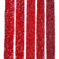 FilI di perline in vetro placcato&nbsp;LS-EGLA-A044-T8mm-A01
