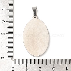 Pendentifs en acier inoxydable 304 anti-ternissement&nbsp;LS-STAS-B073-01B-P