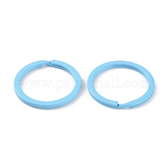 Окрашенные аэрозольной краской железные застежки для ключей IFIN-WH0063-13C