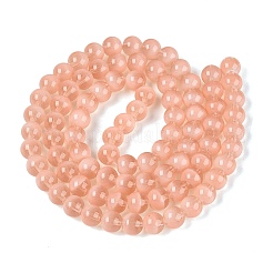Colliers de perles en verre transparent imitant les yeux de chat&nbsp;GLAA-Q110-01C-15
