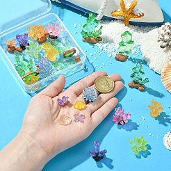 28 шт. 14 стиля украшения для демонстрации морских организмов из смолы&nbsp;RESI-CJ0004-72