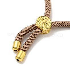 Fabrication de bracelets en cordons de nylon adaptés aux breloques de connecteur&nbsp;AJEW-P116-01G-14
