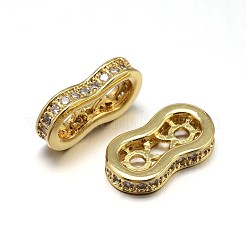 Il micro ottone pavimenta i distanziatori cubici di zirconia&nbsp;ZIRC-M068-02-NR