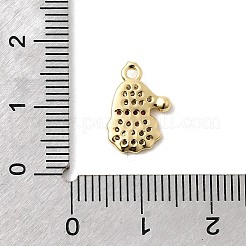 Weihnachten Messing Micro Pave Zirkonia Charms&nbsp;KK-L258-04G-B01
