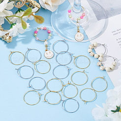 80 шт. 2 цвета фурнитура для сережек-колец из хирургической нержавеющей стали 316&nbsp;STAS-DC0016-50B