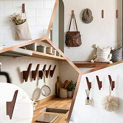 Garderobe aus Holz für den Eingangsbereich&nbsp;AJEW-WH0709-403