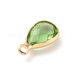 Sfaccettato pendenti di vetro&nbsp;KK-WH0054-15H-G